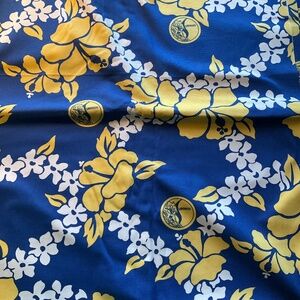 Blue Tropical Theme Fabric